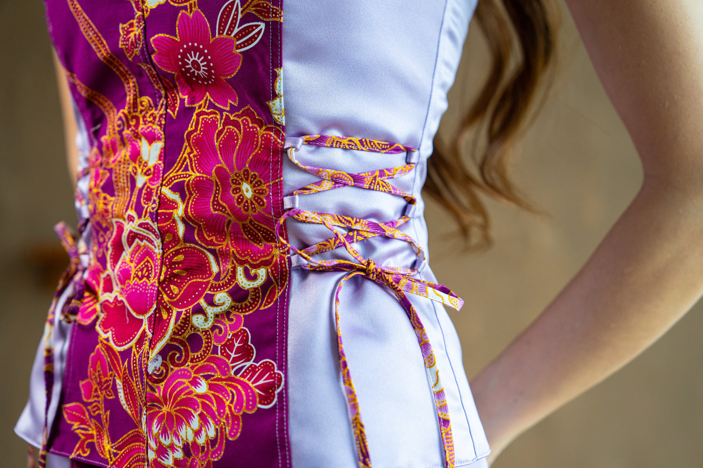 Blushberry Glittery Batik Skirt