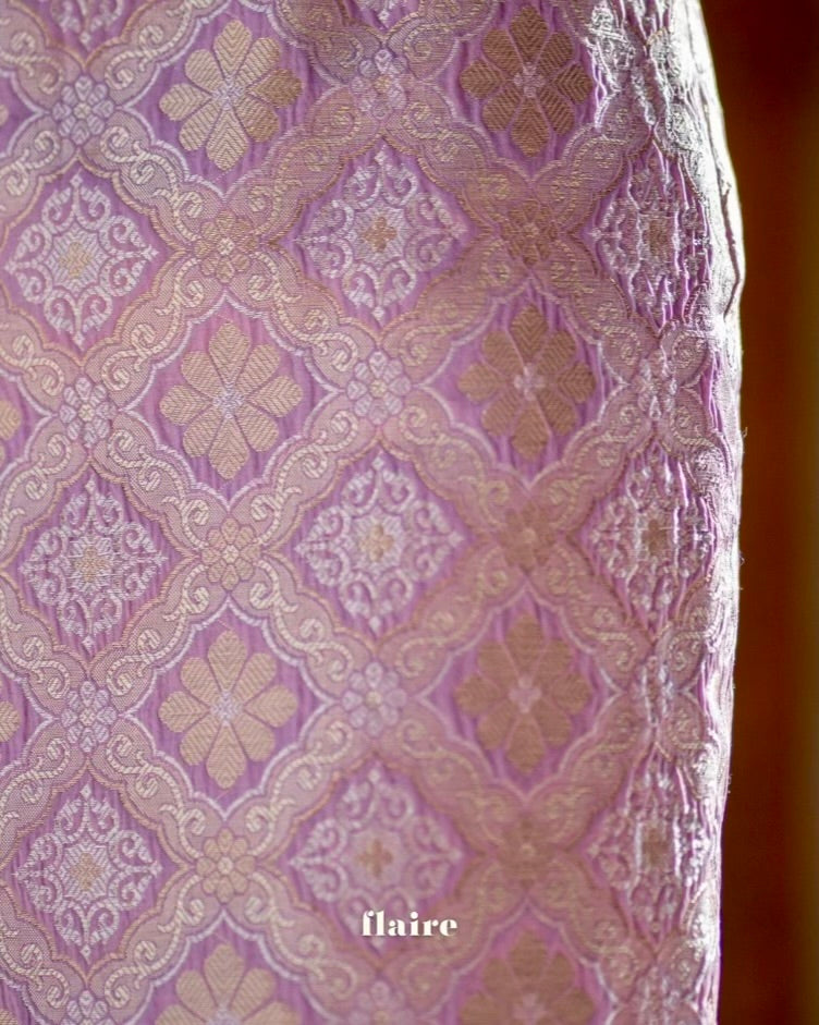 (Extra Release) Puteri Lilac Songket Skirt