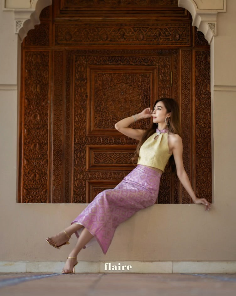 (Extra Release) Puteri Lilac Songket Skirt