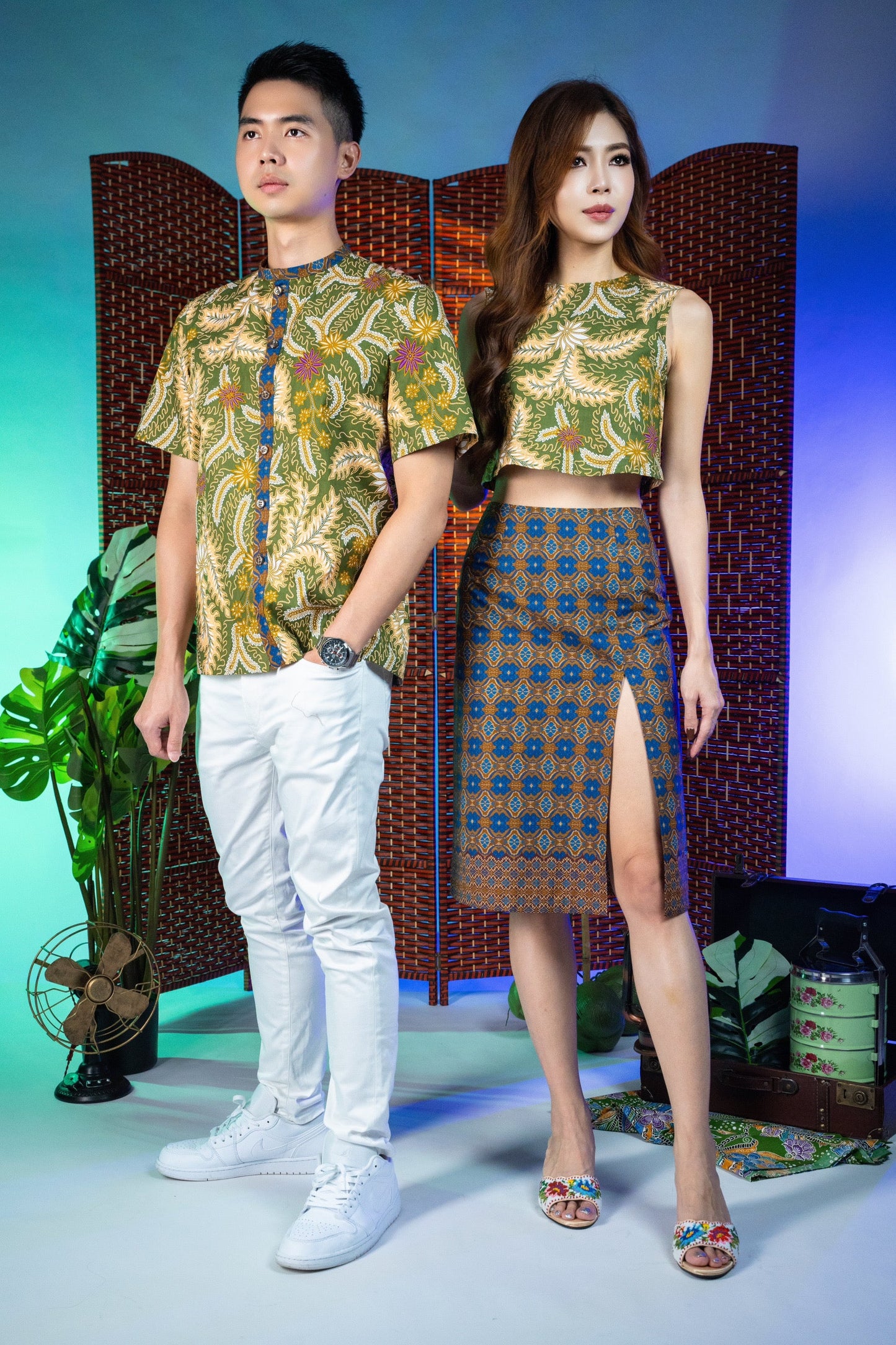 Peranakan Charm - Men's Batik Shirt