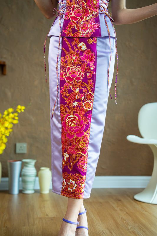 Blushberry Glittery Batik Skirt