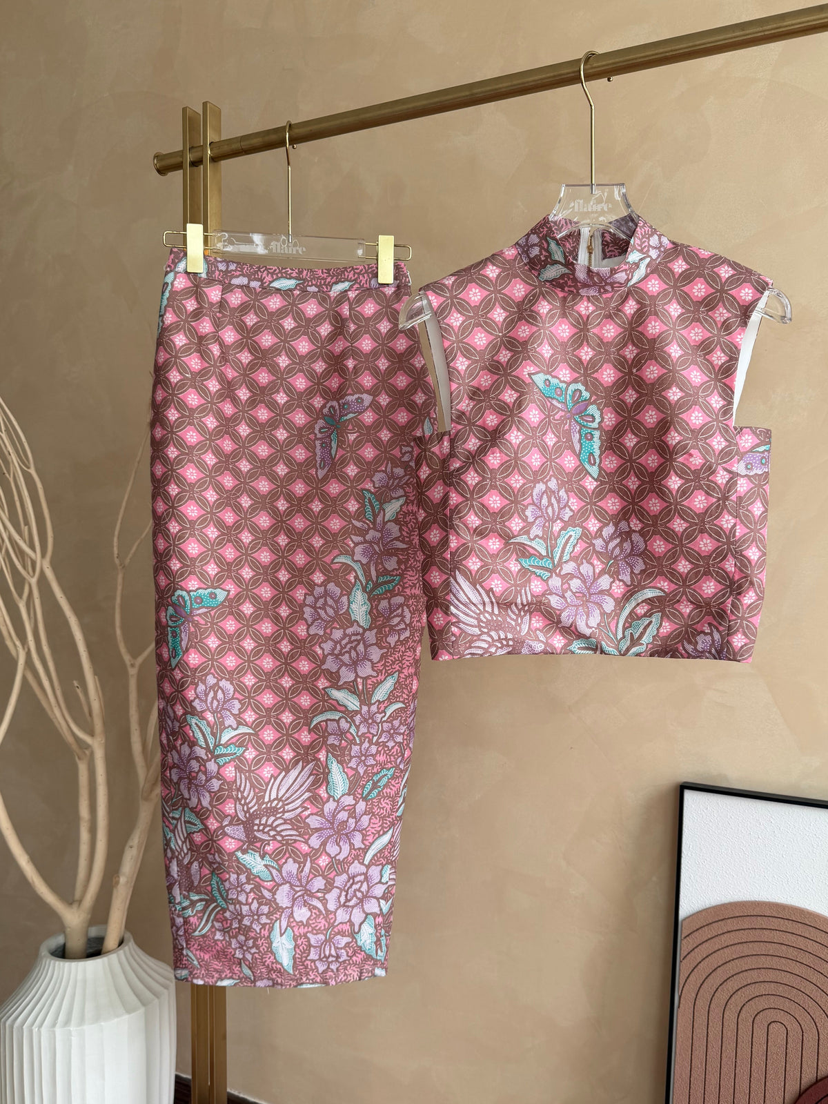 *Premium* Rosa Pink Batik Set