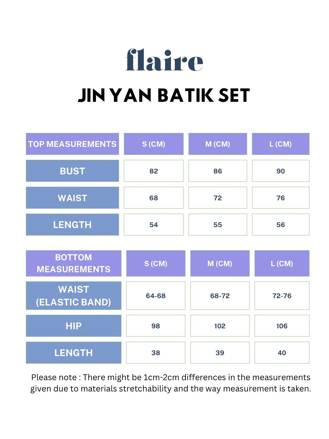 Jin Yan Glittery Batik Set