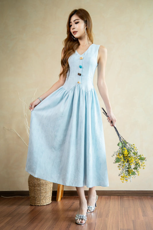 Ocean Muse Vest Dress (Premium)