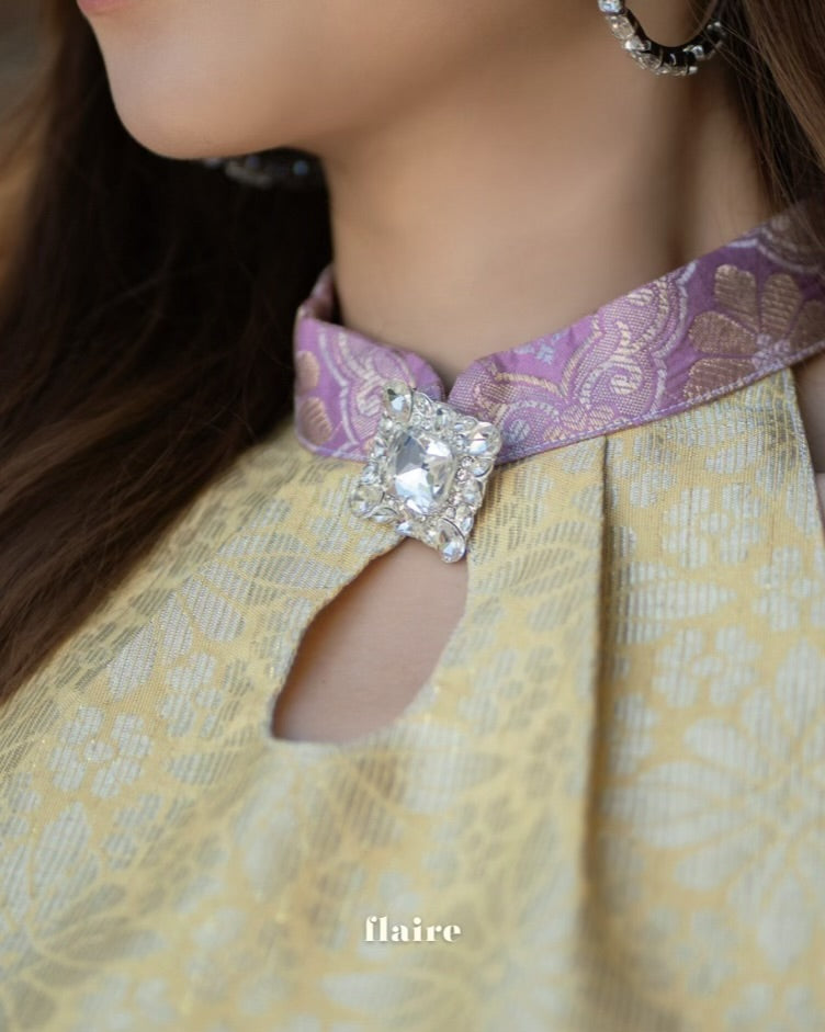(Extra Release) Puteri Lilac Songket Skirt