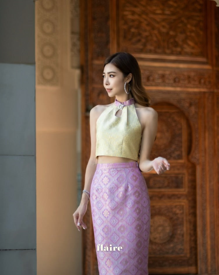 (Extra Release) Puteri Lilac Songket Skirt