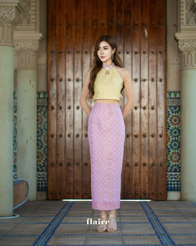 (Extra Release) Puteri Lilac Songket Skirt