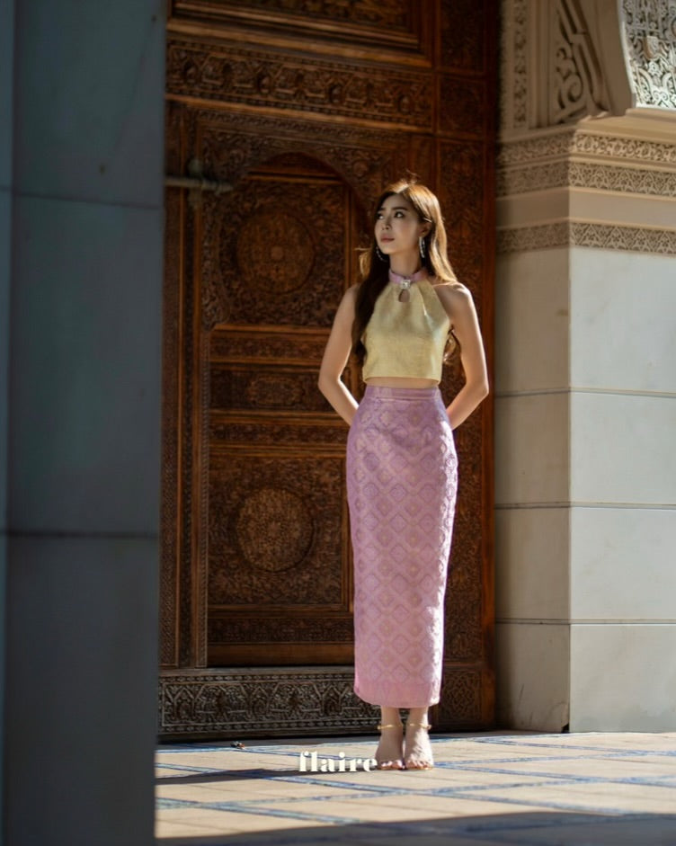 (Extra Release) Puteri Lilac Songket Skirt