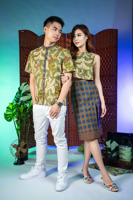 Peranakan Charm - Men's Batik Shirt