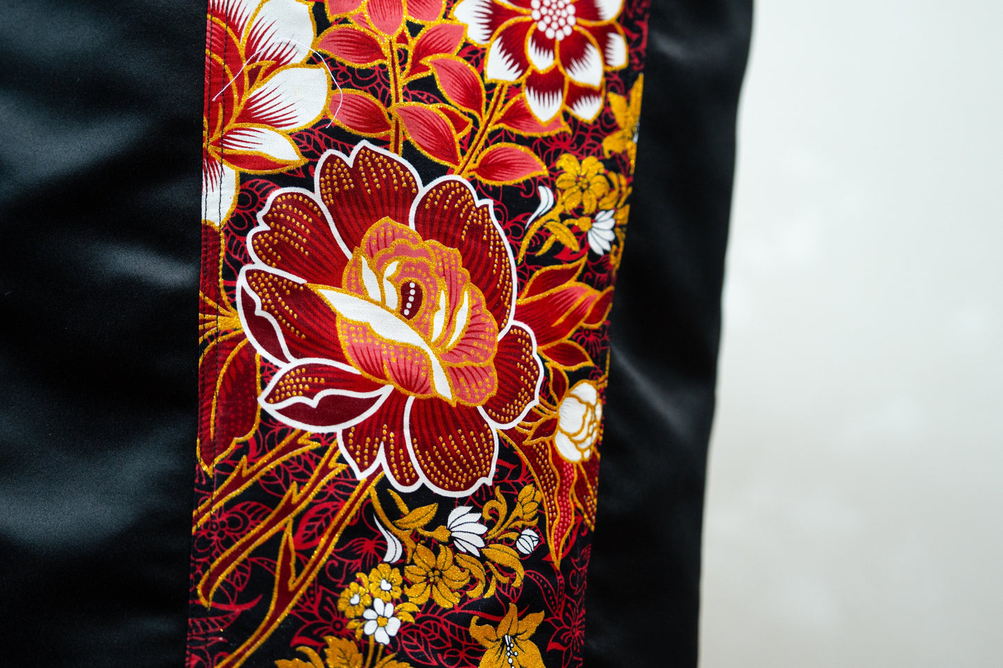 Crimson Glittery Batik Skirt