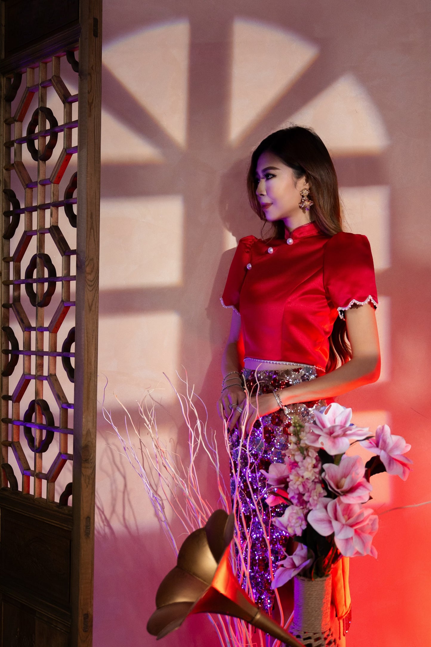 *Exclusive* Mei Li | Sequined Oriental Set