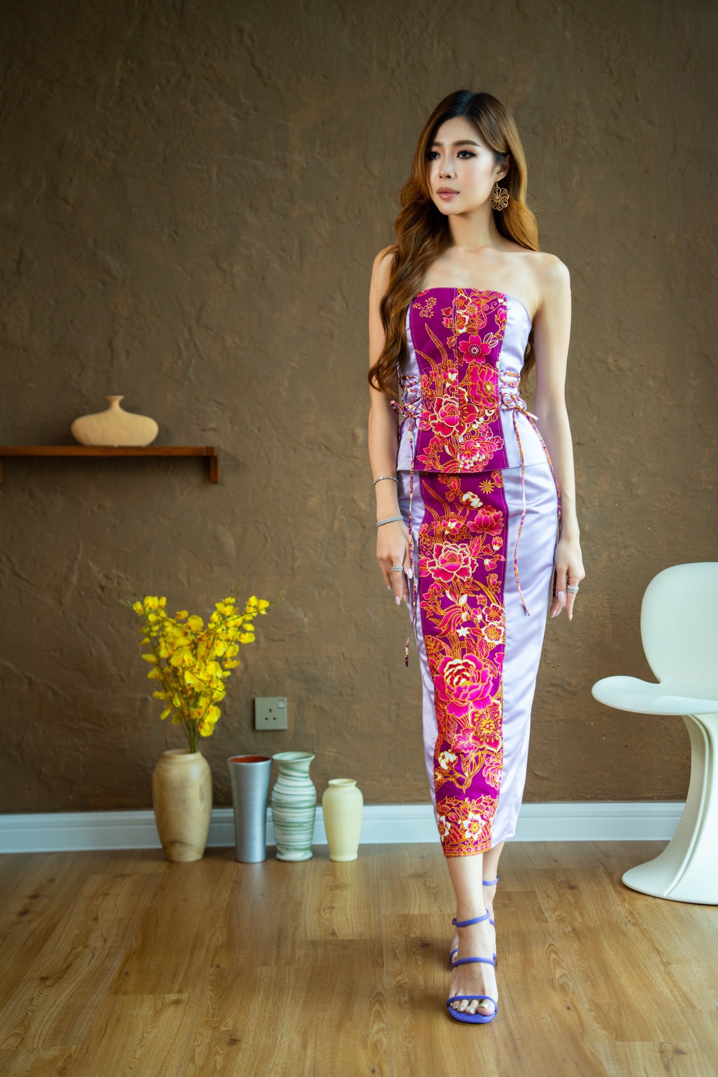 Blushberry Glittery Batik Skirt