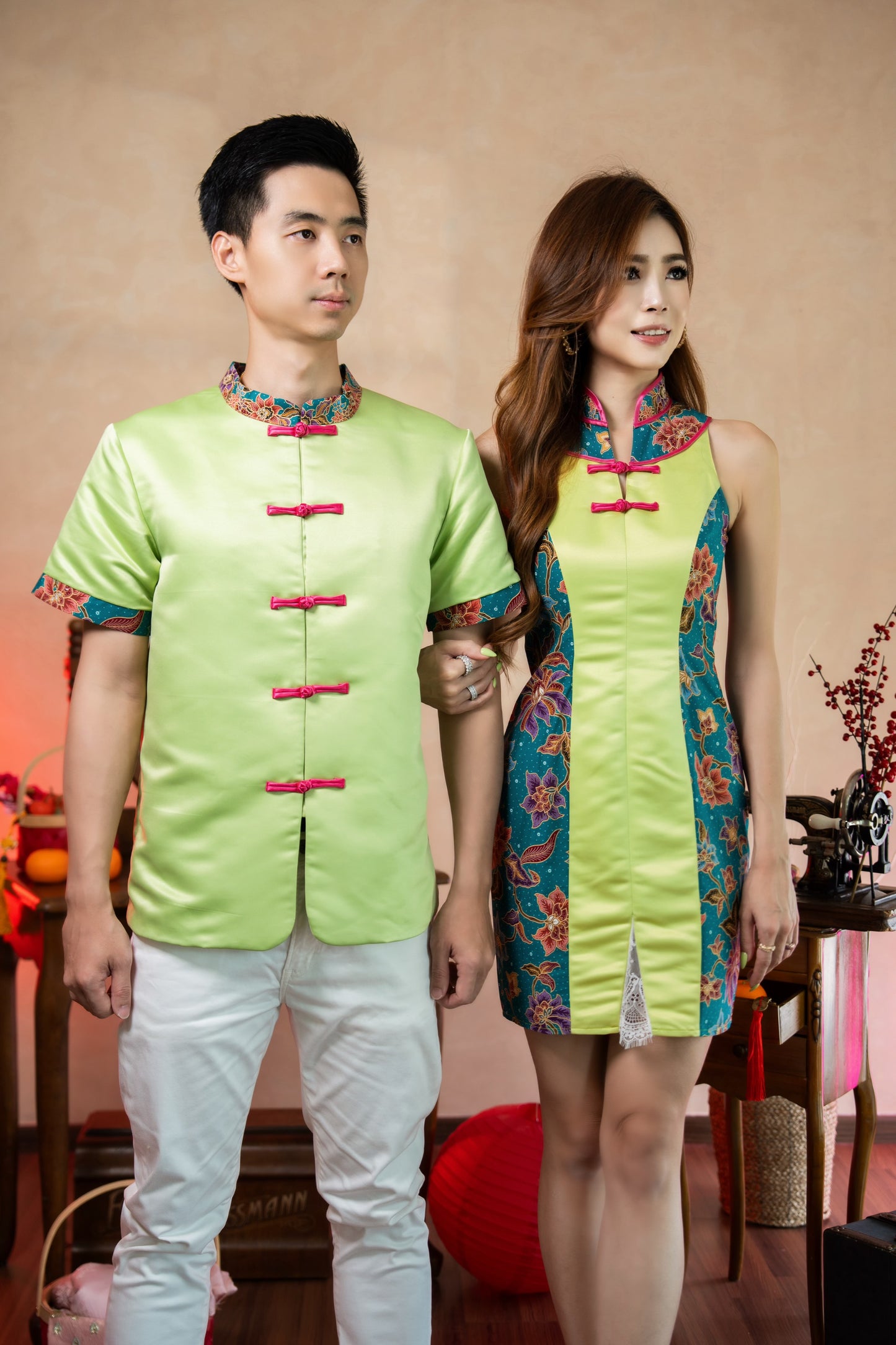 Nanyang Peony - Oriental Dress