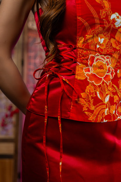 Hong Yi | Mini Skort Set (Premium Batik)