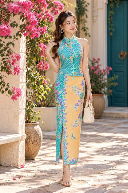 *Premium* Hailey Turquoise Batik Set