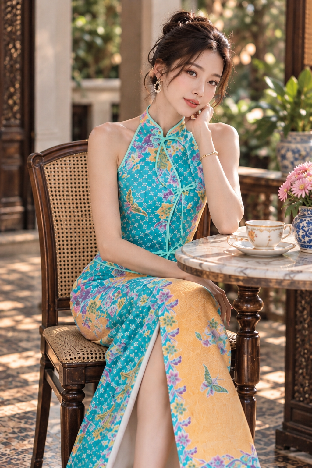 *Premium* Hailey Turquoise Batik Set