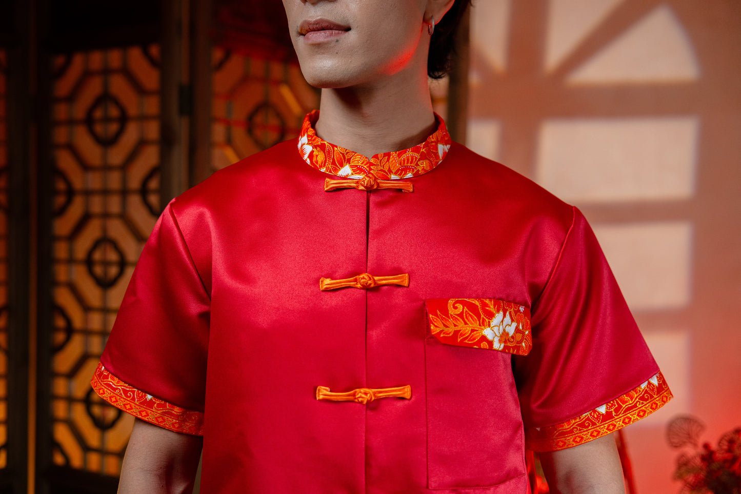 Hong Yi (Batik) Men’s Oriental Shirt