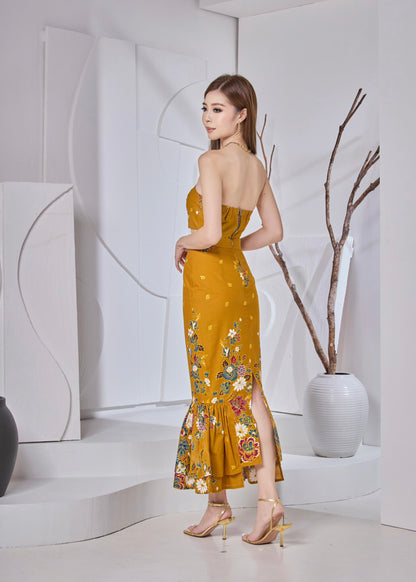 Euphoria Midi Skirt (Mustard)