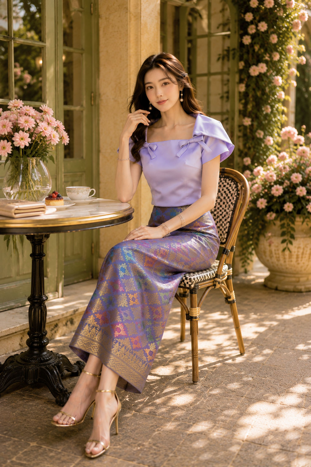*PREMIUM* Lilac Empress Songket Set