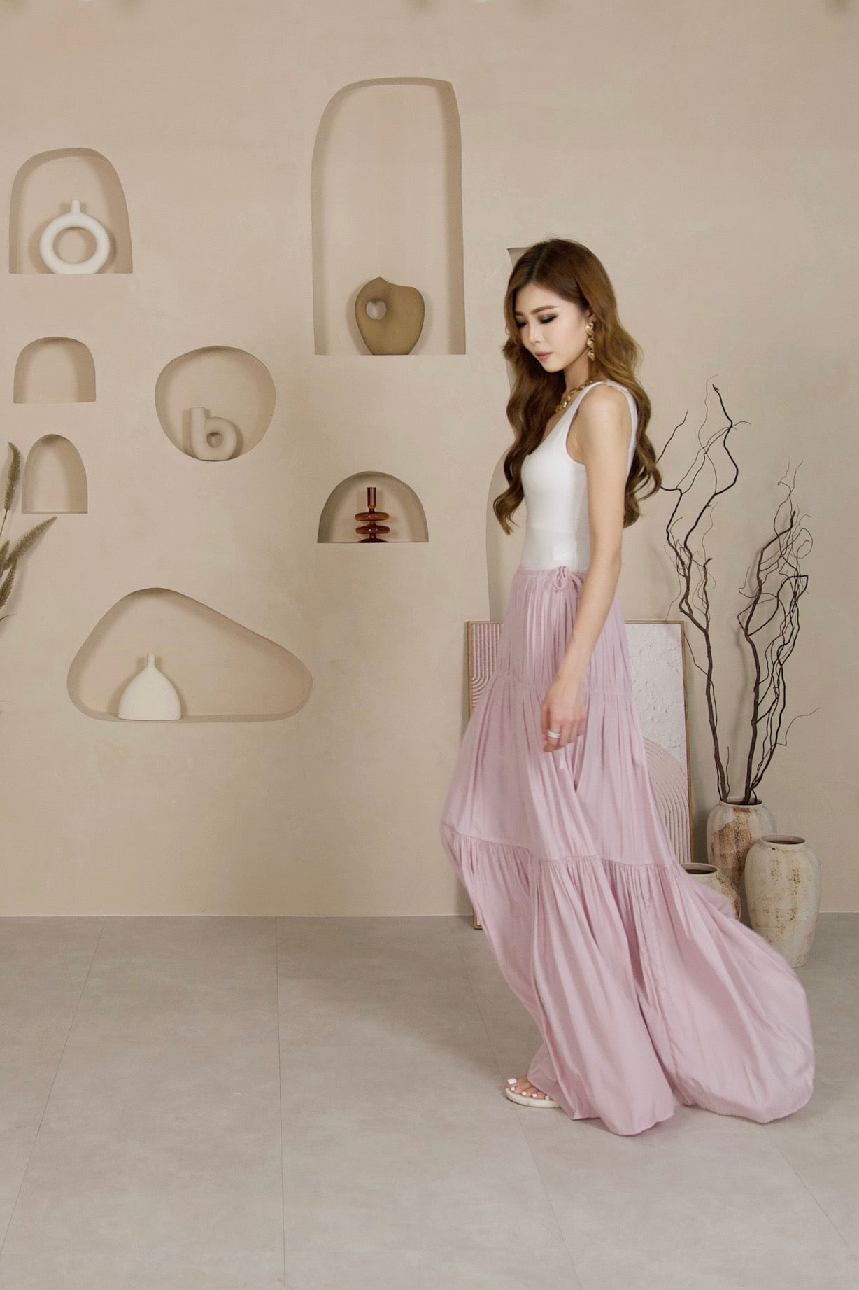 Elora Tiered Maxi Skirt