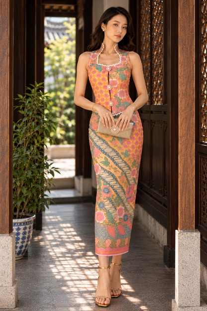 *Premium* Golden Sunset Batik Set