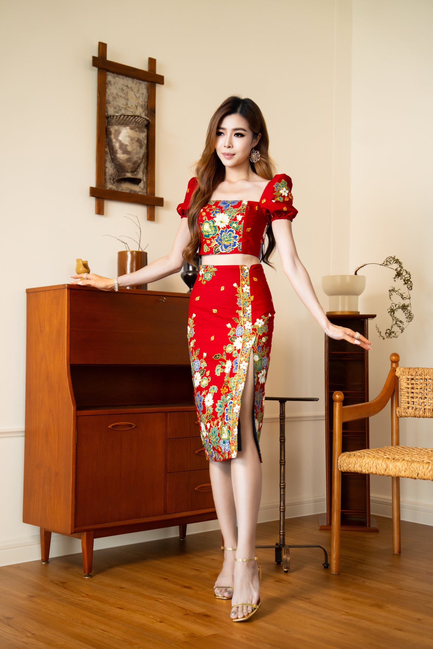 Noirette Glittery Batik Set