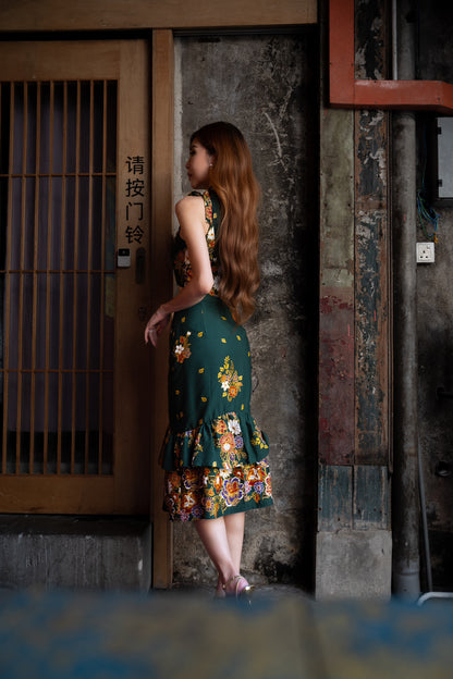 Emerald Glitter Batik Set