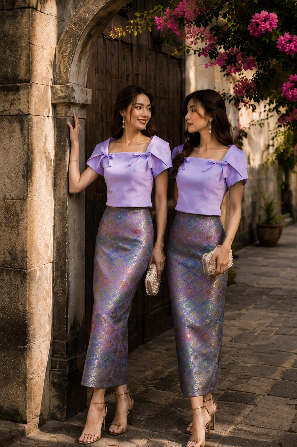 *PREMIUM* Lilac Empress Songket Set