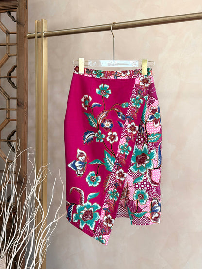 Dahlia Fuschia Batik Skirt