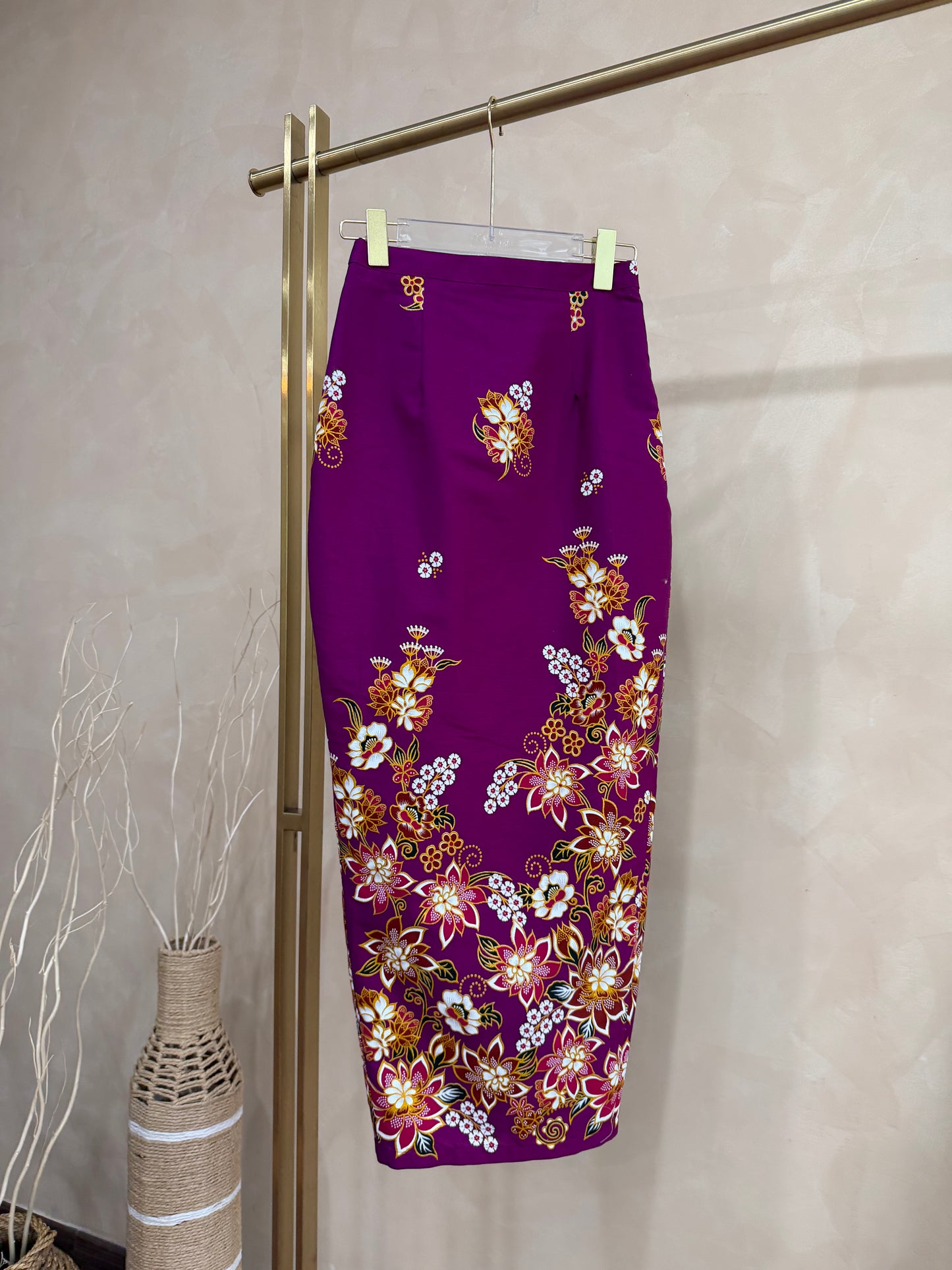 *Premium* Amethyst Glittery Batik Skirt