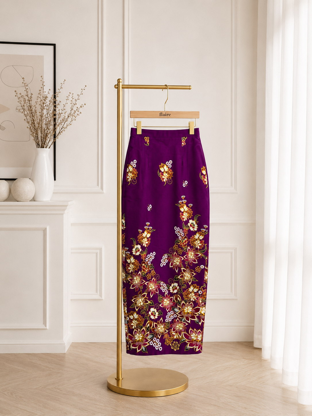 *Premium* Amethyst Glittery Batik Skirt