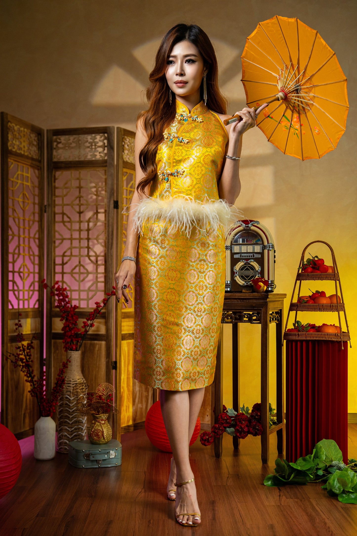 *Premium* Rong Hua | Ostrich Feather Top Only