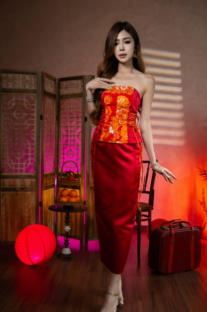 Hóng Yì Shimmery Batik Set