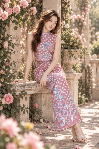 *Premium* Rosa Pink Batik Set