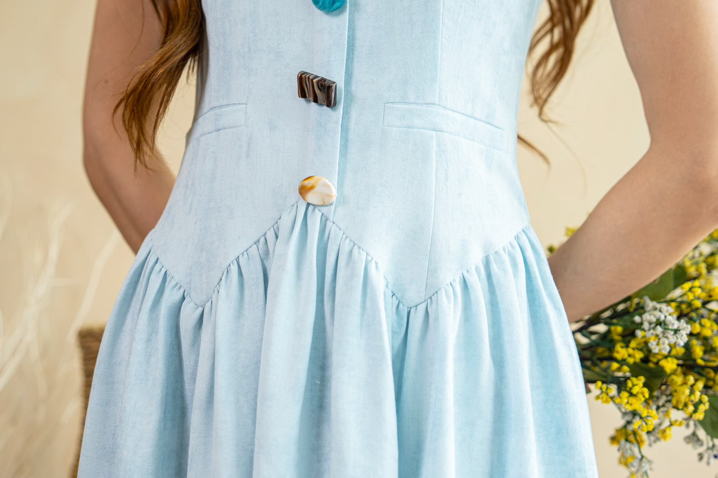 Ocean Muse Vest Dress (Premium)