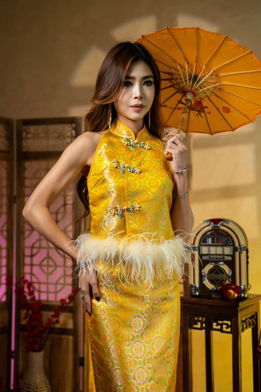 *Premium* Rong Hua | Ostrich Feather Top Only