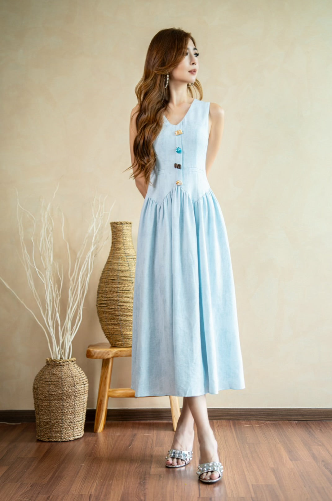 Ocean Muse Vest Dress (Premium)