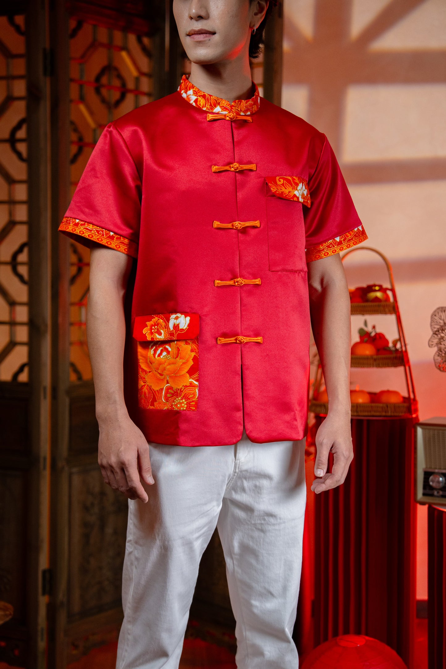 Hong Yi (Batik) Men’s Oriental Shirt