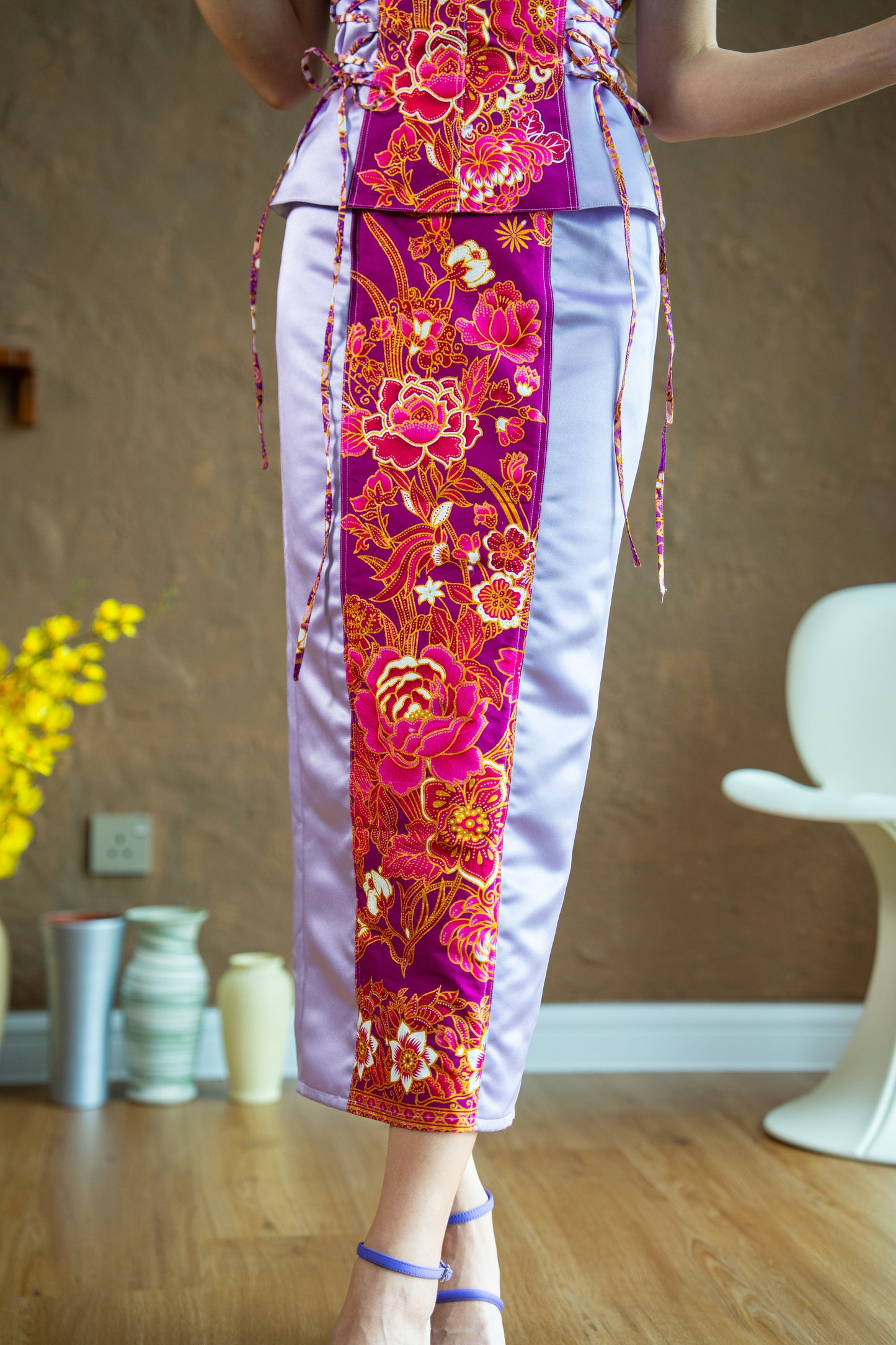 Blushberry Glittery Batik Skirt