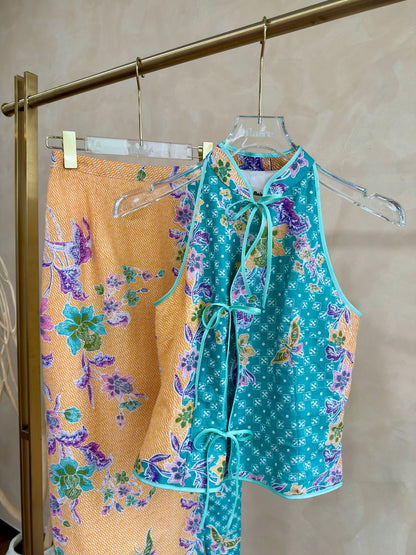 *Premium* Hailey Turquoise Batik Set