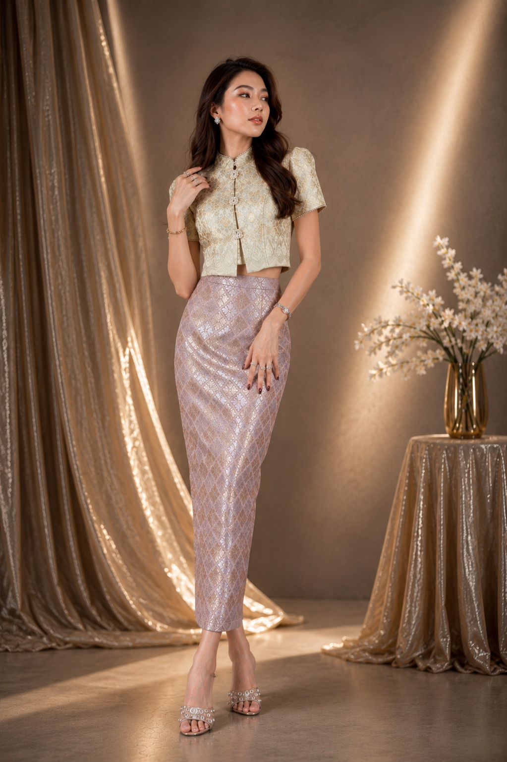 Pearl Dynasty Songket Set