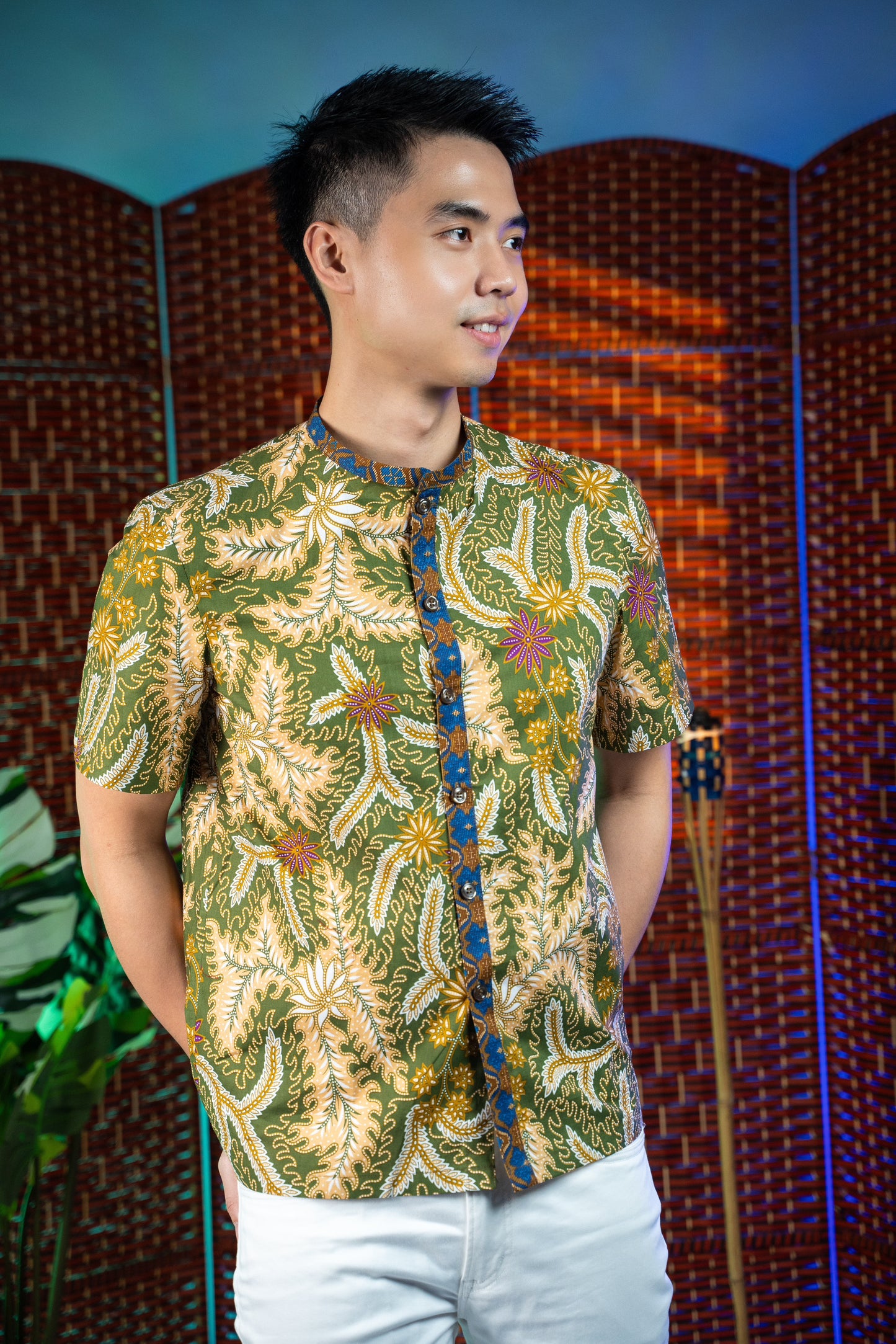 Peranakan Charm - Men's Batik Shirt