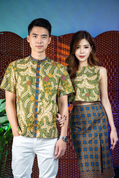 Peranakan Charm - Men's Batik Shirt