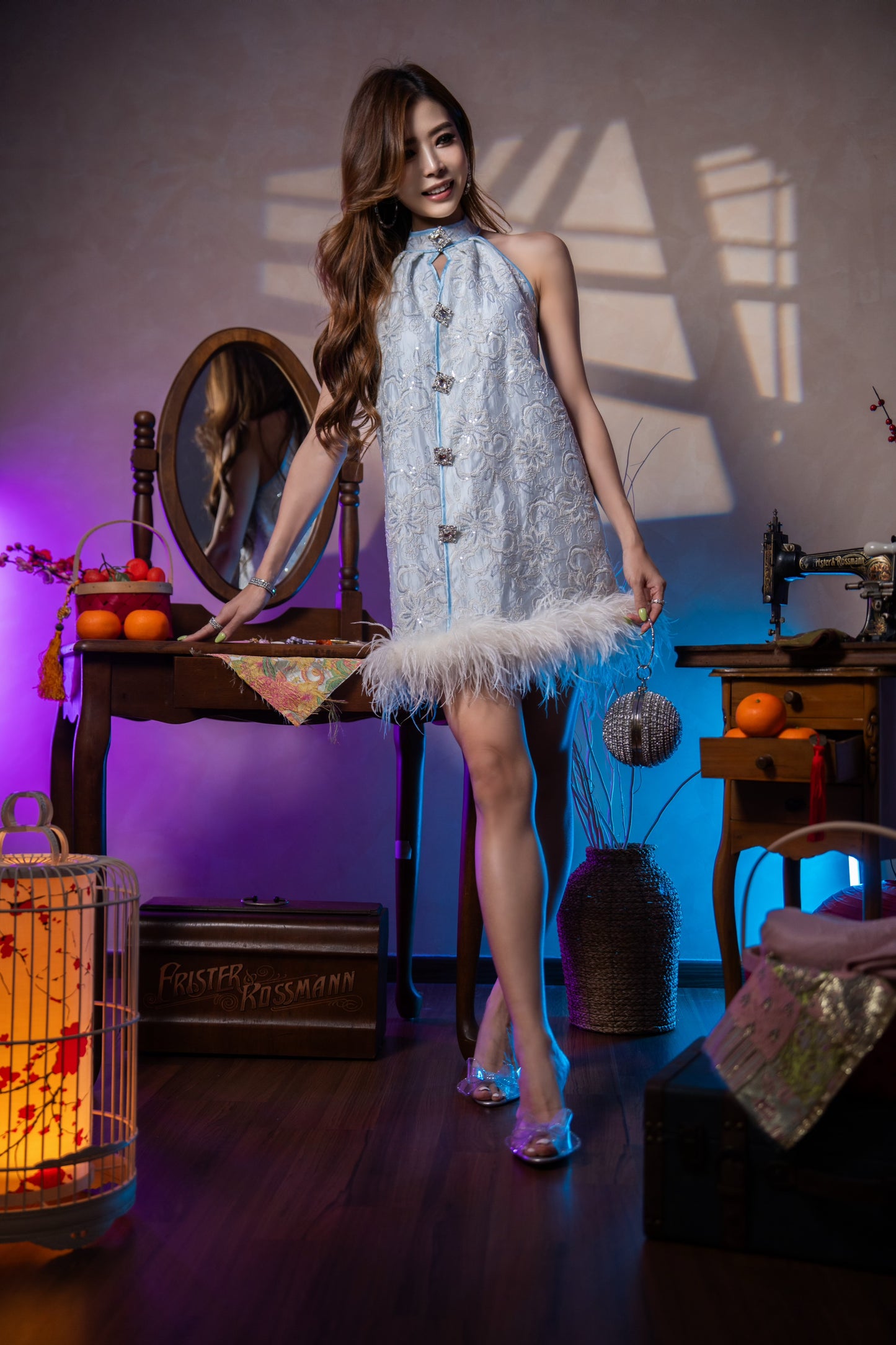 *Premium* Shăn Yun Ostrich Feather Dress