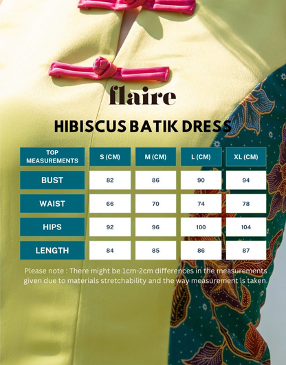 Hibiscus Charm | Oriental Batik Dress