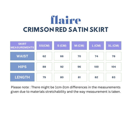 Hóng Yì Red Satin Skirt