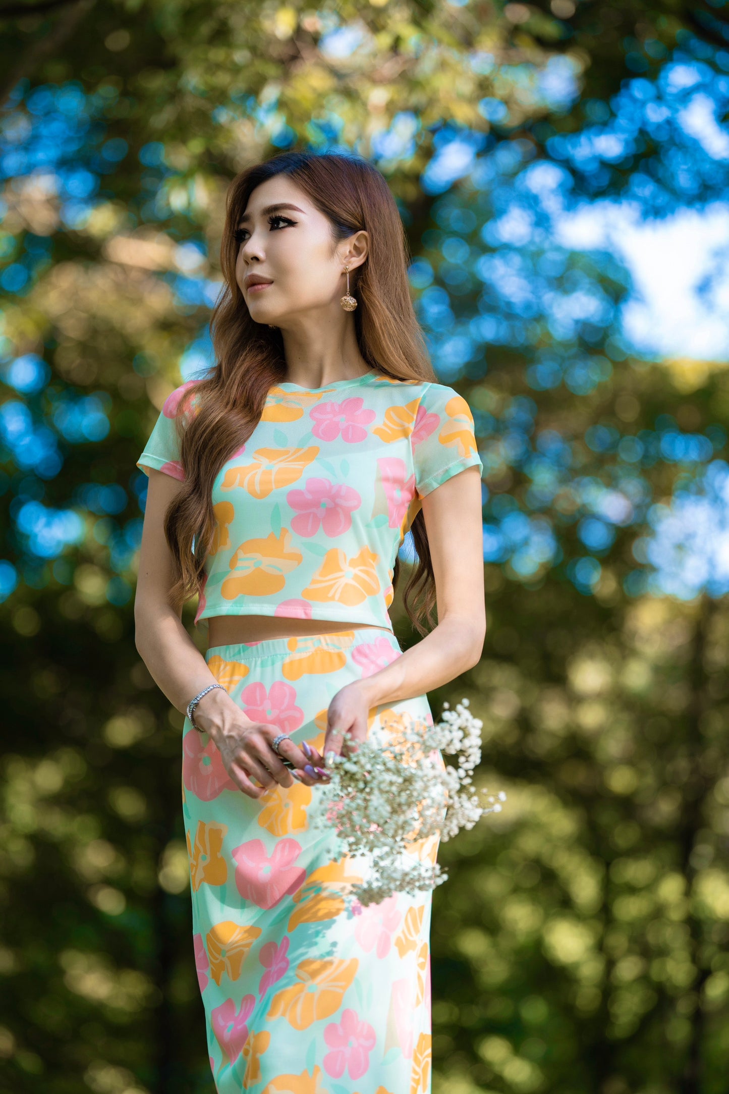 Poppy Co-Ord Mesh Set