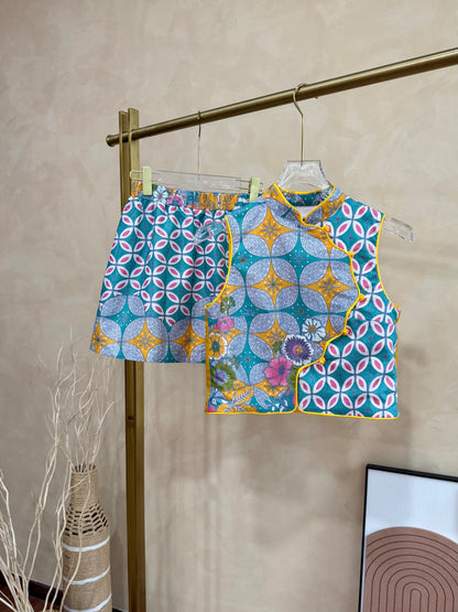 Capri Batik Skort Set