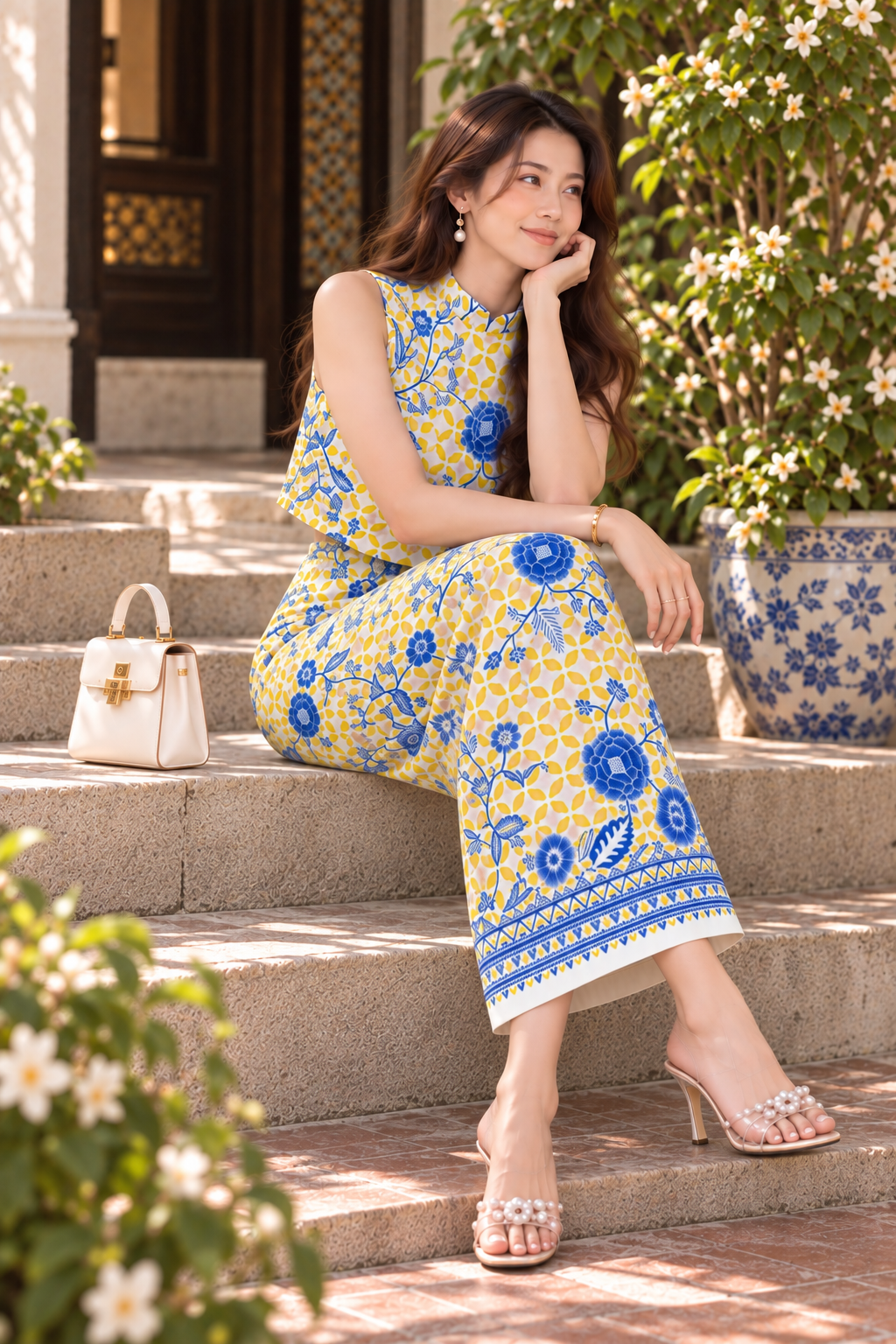 *Premium* Hua Li Yellow Batik Set