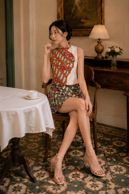 Orchid Batik Skort Set